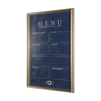 Mercana - MENU II by Mercana Studio a Hand Embellished Textured Framed Art Print Matted under Glass - 14100 view 2