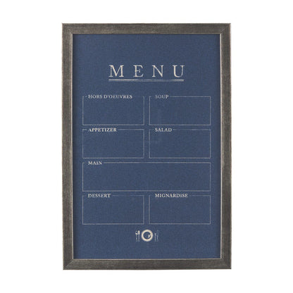 Mercana - MENU II by Mercana Studio a Hand Embellished Textured Framed Art Print Matted under Glass - 14391 view 1
