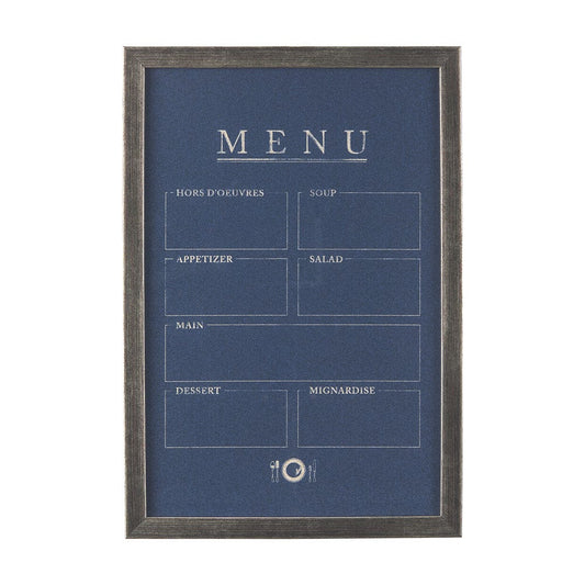 Mercana - MENU II by Mercana Studio a Hand Embellished Textured Framed Art Print Matted under Glass - 14391 view 1