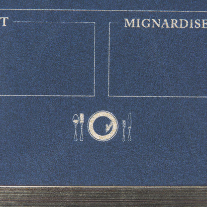 Mercana - MENU II by Mercana Studio a Hand Embellished Textured Framed Art Print Matted under Glass - 14391 view 6