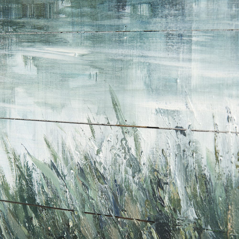 Mercana - Mere Pond Lake 60x40 Hand Painted on Wood Oil Painting - 70373 view 6