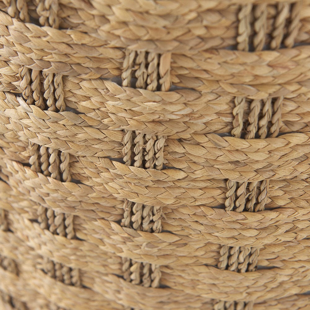 Mercana - Michelle 17.7L x 17.7W x 17.7H Light Brown Woven Seagrass Round Pouf - 69580 view 5