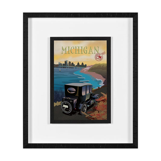 Mercana - Michigan Go USA M by Mercana Studio a Framed Art Print Matted under Glass - 15786 view 1