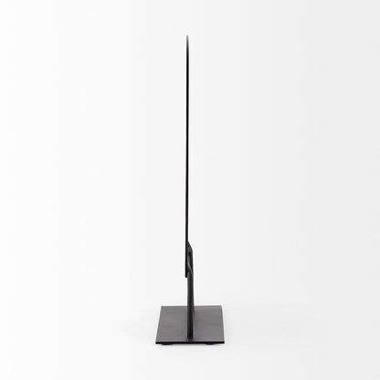 Mercana - Micra 11.0L x 3.0W x 13.4H Matte Black Metal Decorative Object on a Stand - 69494 view 3