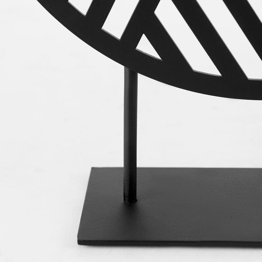 Mercana - Micra 11.0L x 3.0W x 13.4H Matte Black Metal Decorative Object on a Stand - 69494 view 7