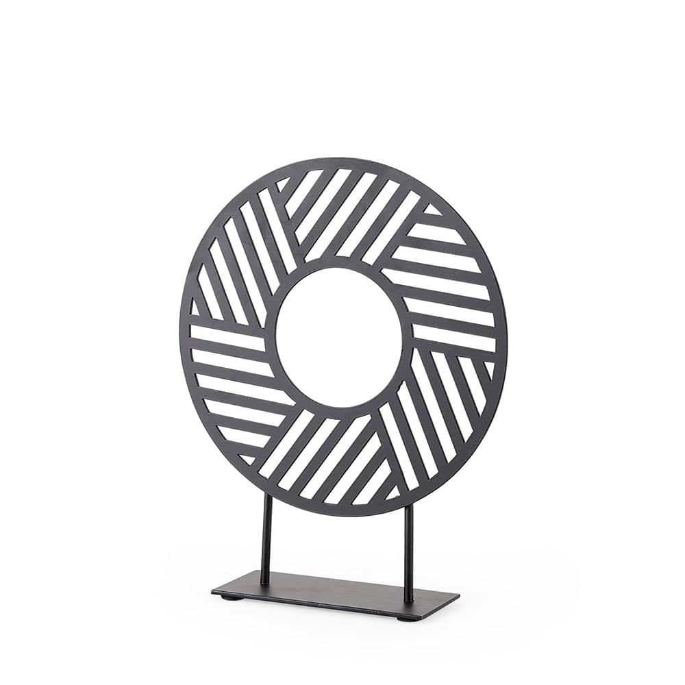 Mercana - Micra 9.1L x 2.6W x 10.9H Matte Black Metal Decorative Object on a Stand - 69493 view 1