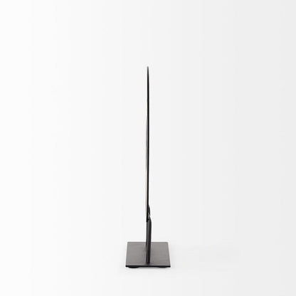 Mercana - Micra 9.1L x 2.6W x 10.9H Matte Black Metal Decorative Object on a Stand - 69493 view 3
