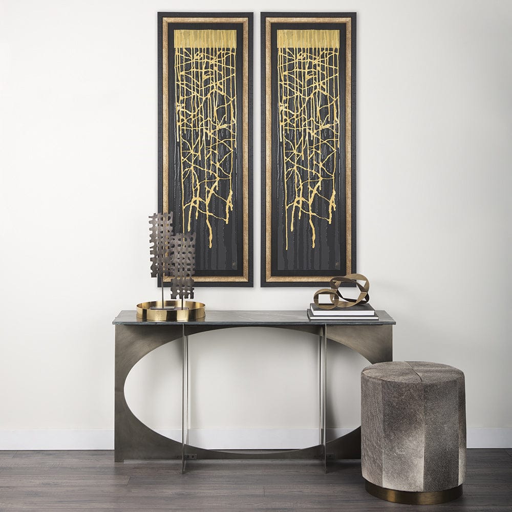Mercana - Midas Touch I by Barbara Fleming a Hand Embelished Textured Framed Art Print Matted under Glass - 12975 view 8