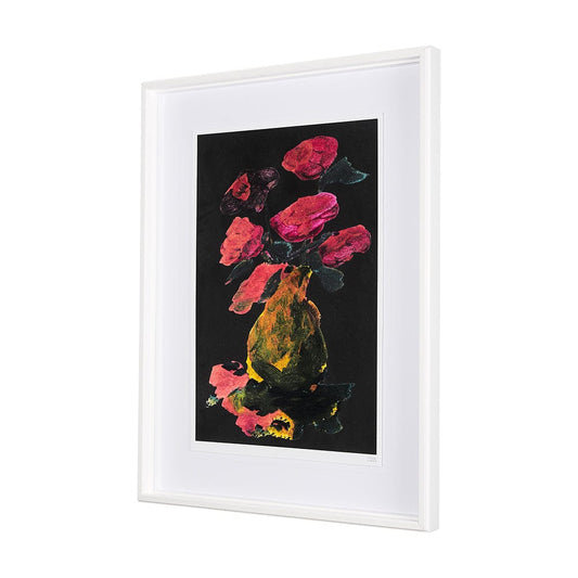 Mercana - Midnight Flower I by Mercana Studio a Framed Art Print Matted under Glass - 14557 view 2