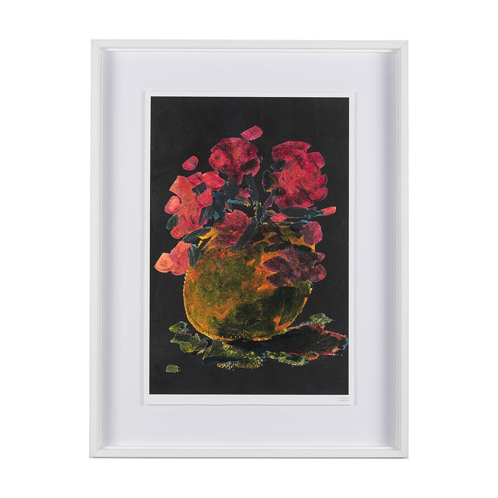 Mercana - Midnight Flower I by Mercana Studio a Framed Art Print Matted under Glass - 14558 view 1