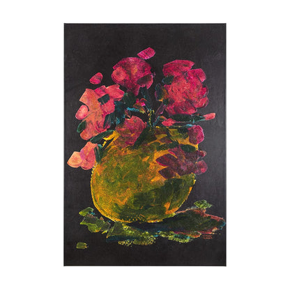 Mercana - Midnight Flower II by Mercana Studio a Hand Embellished Textured Canvas - 102384-L view 1