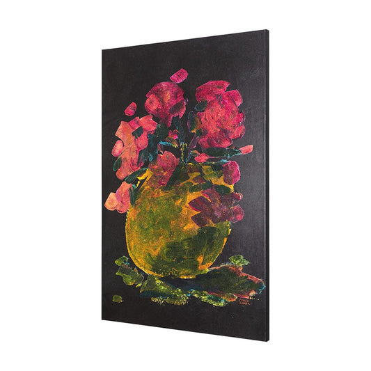 Mercana - Midnight Flower II by Mercana Studio a Hand Embellished Textured Canvas - 102384-L view 2