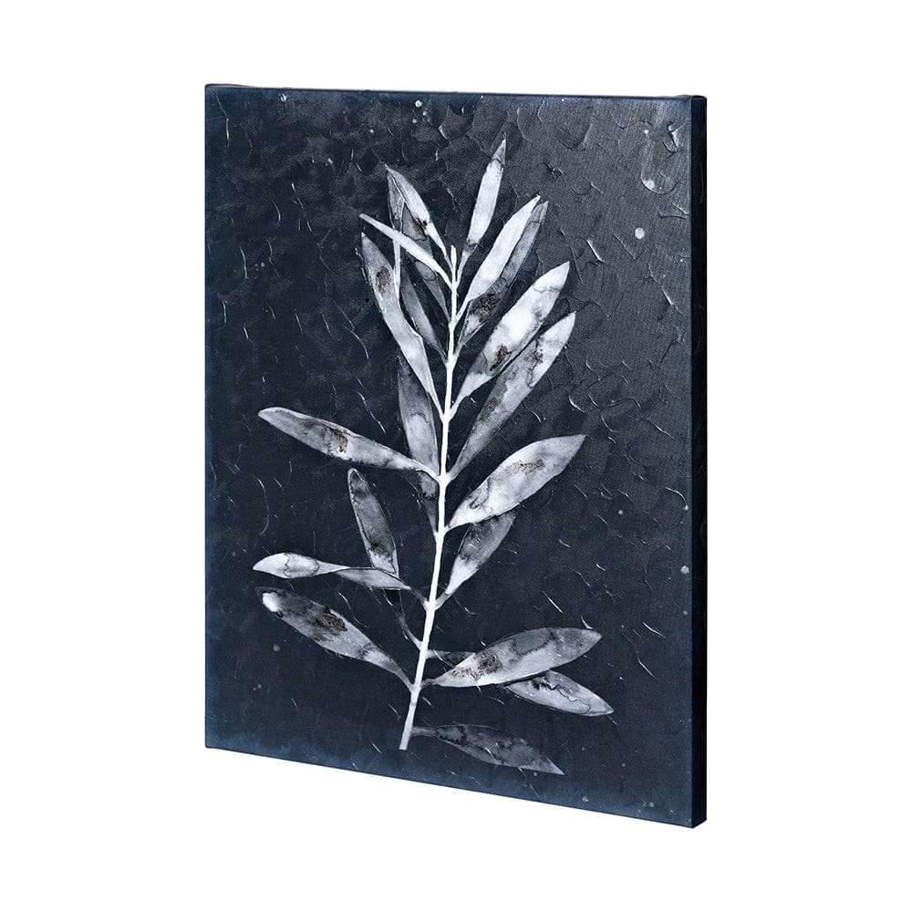 Mercana - Midnight Leaves I by Megan Meagher a Hand Embellished Textured Canvas - 101067-L view 1