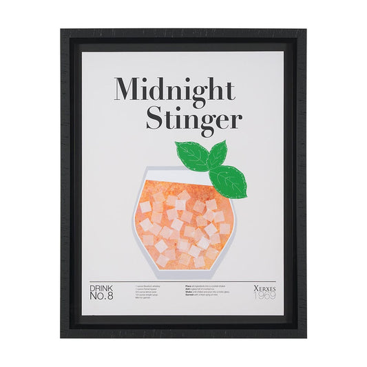 Mercana - Midnight Stinger by Mercana Studio a Hand Embelished Textured Framed Art Print Matted under Glass - 15435 view 1