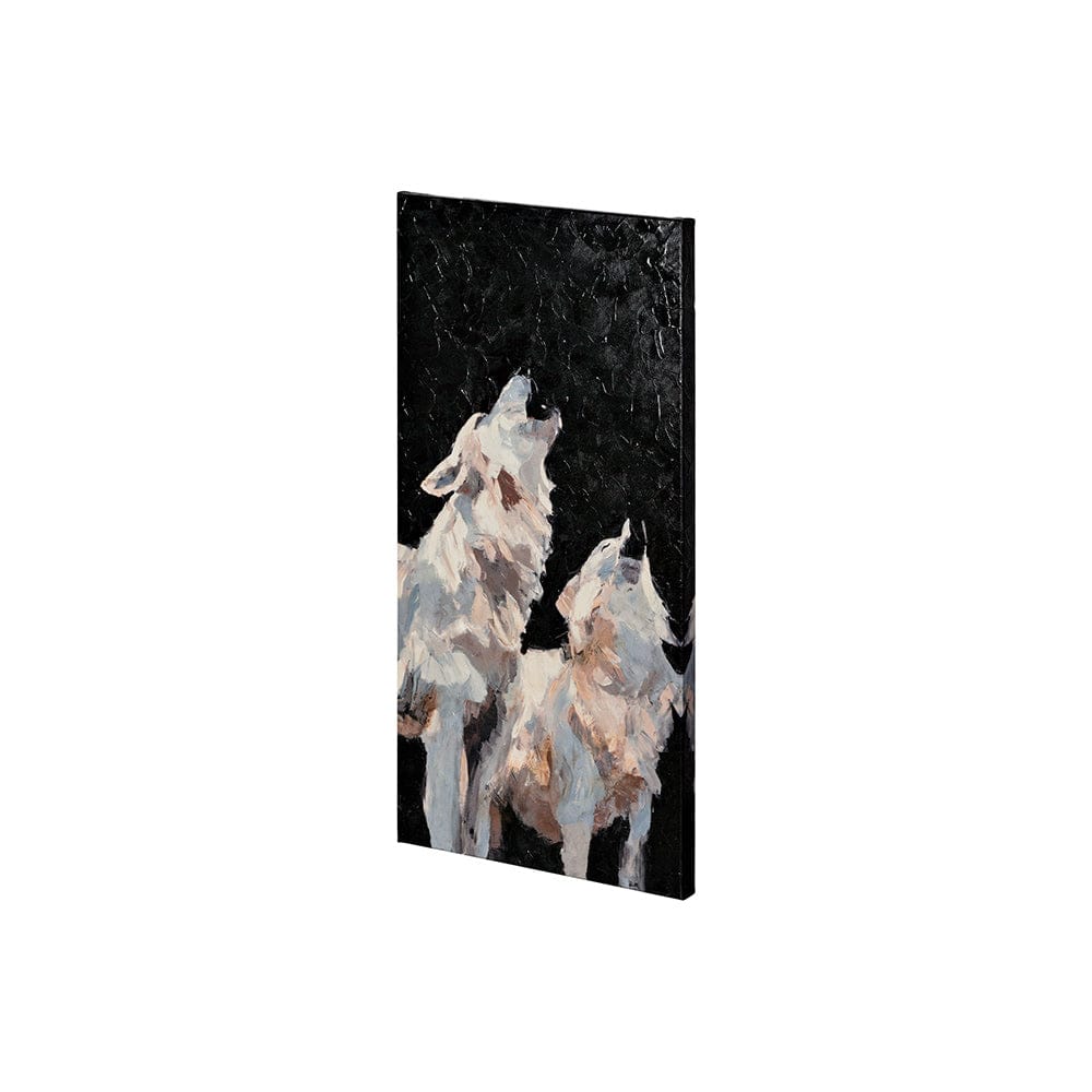 Mercana - Midnight Wolves by Mercana Studio a Hand Embellished Textured Canvas - 101017-S view 1