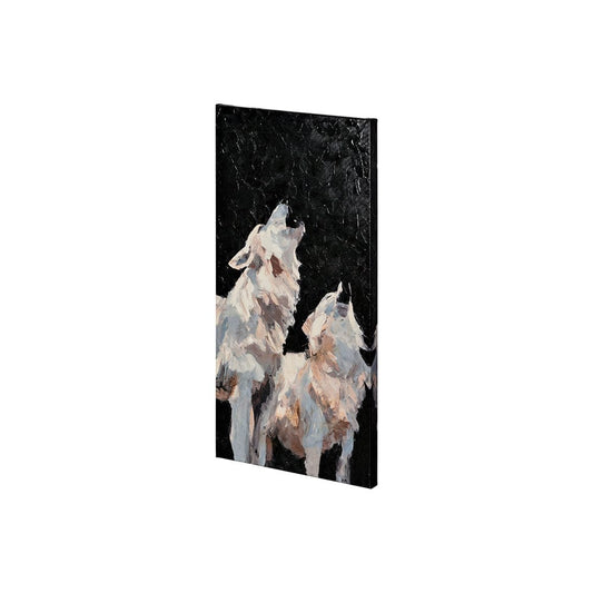 Mercana - Midnight Wolves by Mercana Studio a Hand Embellished Textured Canvas - 101017-S view 1