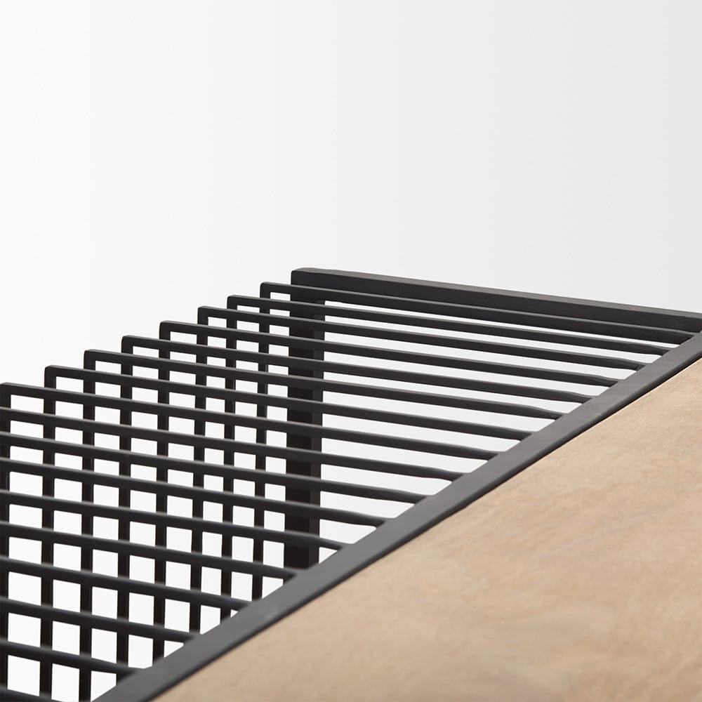 Mercana - Miles Black Metal w/ Light Wood Nesting Coffee Table - 70197 view 8