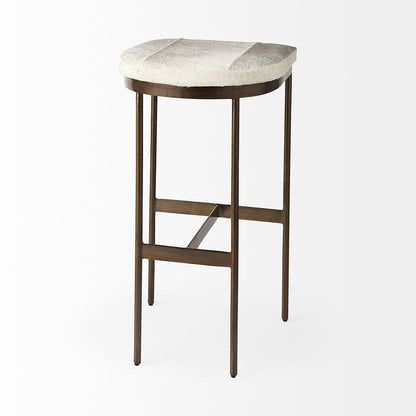 Mercana - Millie 16.75 X 17.75 X 30 Hair-on-hide Seat W/ Gold Frame Bar Stool - 69385 view 5