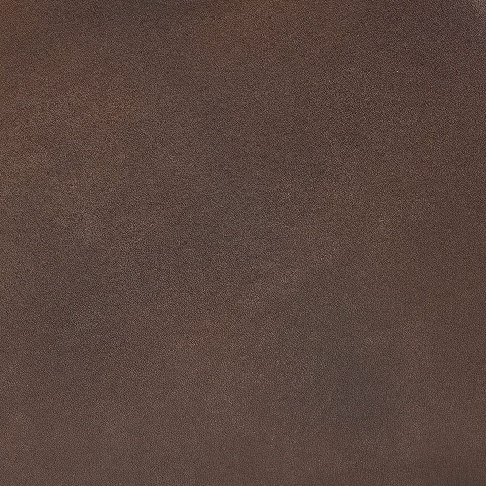 Mercana - Minara 36" Square Brown Leather Wrapped w/Wood Base Ottoman - 69058 view 6