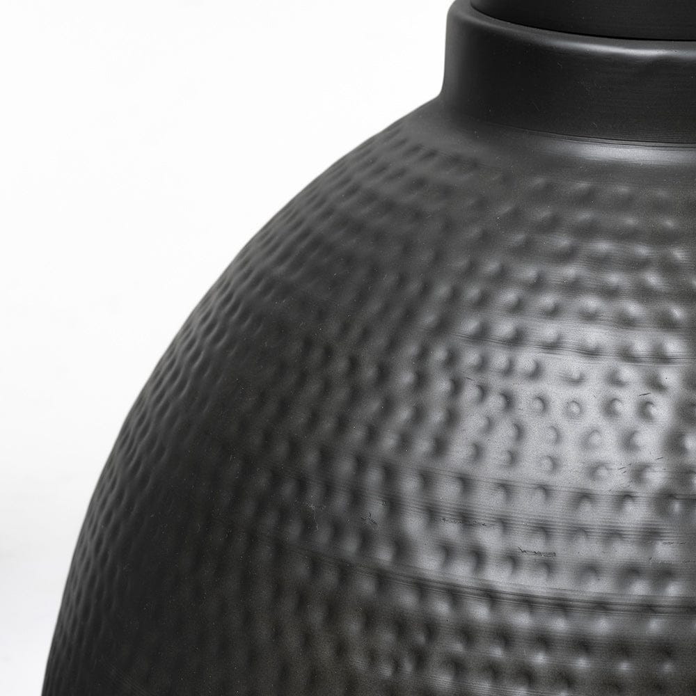 Mercana - Minerva 19x22 Metallic Gray Hammered Detail Pendant Light - 68403_CLOSEOUT view 4