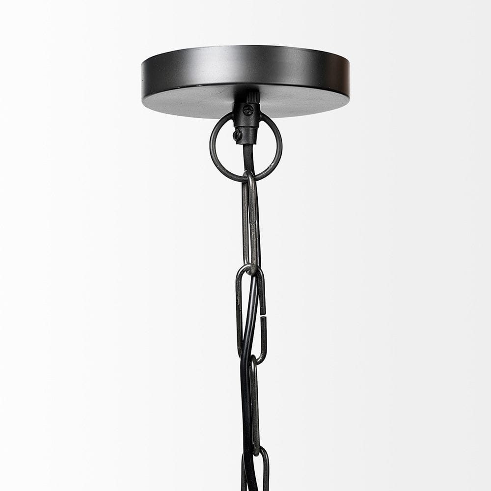 Mercana - Minerva 19x22 Metallic Gray Hammered Detail Pendant Light - 68403_CLOSEOUT view 7