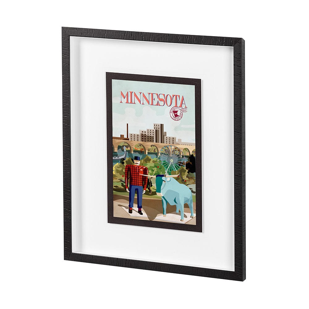 Mercana - Minnesota Go USA M by Mercana Studio a Framed Art Print Matted under Glass - 14004 view 2