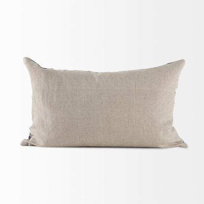 Mercana - Miriam 13L x 21W Beige and Black Fabric Patterned Decorative Pillow Cover - 69434 view 4