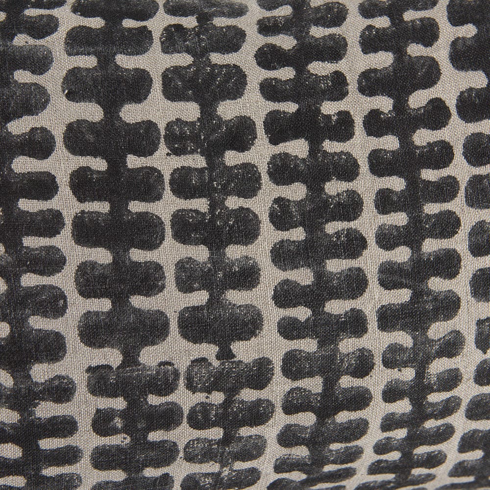 Mercana - Miriam 13L x 21W Beige and Black Fabric Patterned Decorative Pillow Cover - 69434 view 7