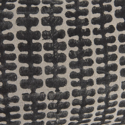 Mercana - Miriam 13L x 21W Beige and Black Fabric Patterned Decorative Pillow Cover - 69434 view 7