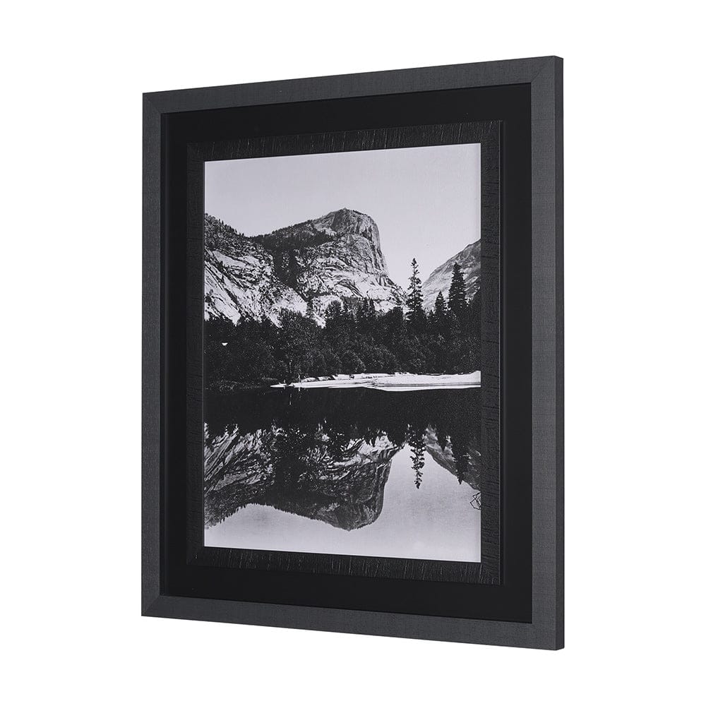 Mercana - Mirror Lake by Carleton E Watkins a Hand Embellished Textured Framed Art Print - 15291 view 2