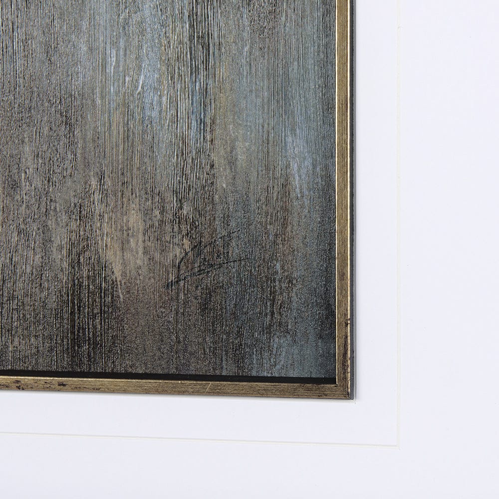 Mercana - Misty day II by Mercana Studio a Hand Embellished Textured Framed Art Print Matted under Glass - 14882 view 6