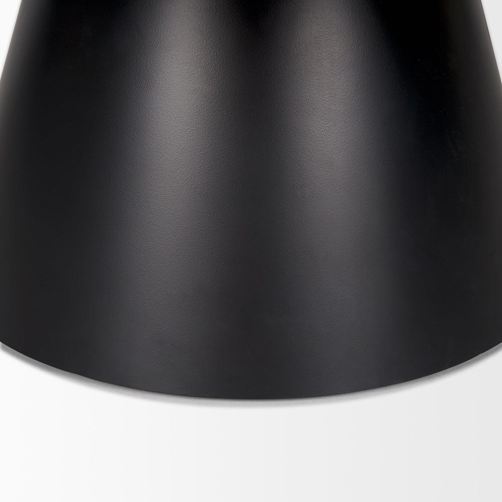 Mercana - Mitchell 40.0L x 40.0W x 16.0H Black Metal Pedestal Base with Brown Wood Top Coffee Table - 69907-AB view 5