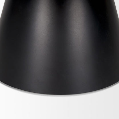Mercana - Mitchell 40.0L x 40.0W x 16.0H Black Metal Pedestal Base with Brown Wood Top Coffee Table - 69907-AB view 5