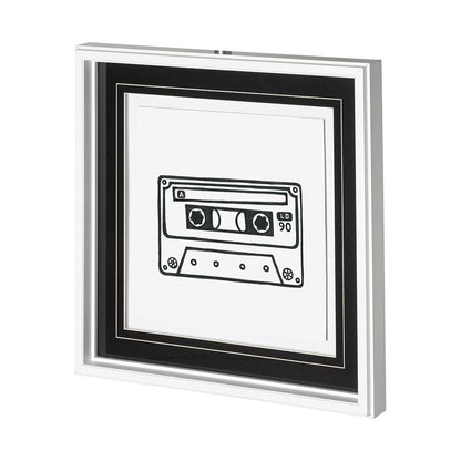 Mercana - Mix Tape by Lawyer a Hand Embellished Textured Framed Art Print Matted under Glass - 12628 view 1