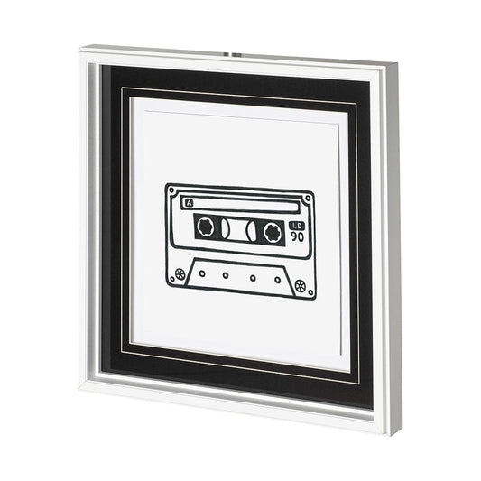 Mercana - Mix Tape by Lawyer a Hand Embellished Textured Framed Art Print Matted under Glass - 12628 view 1