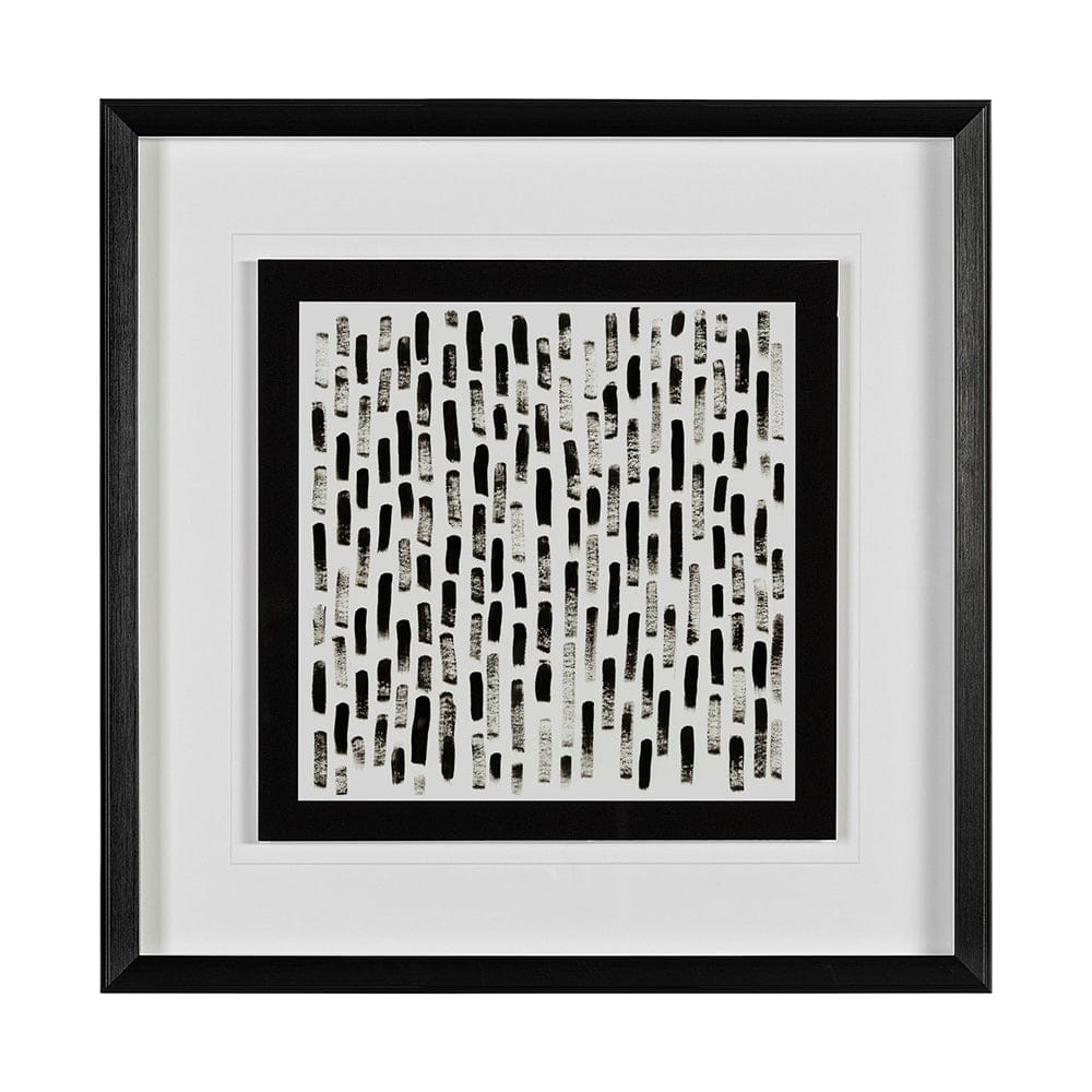 Mercana - Mixed Signals IX by June Erica Vess a Hand Embellished Textured Framed Art Print Matted under Glass - 13463 view 1