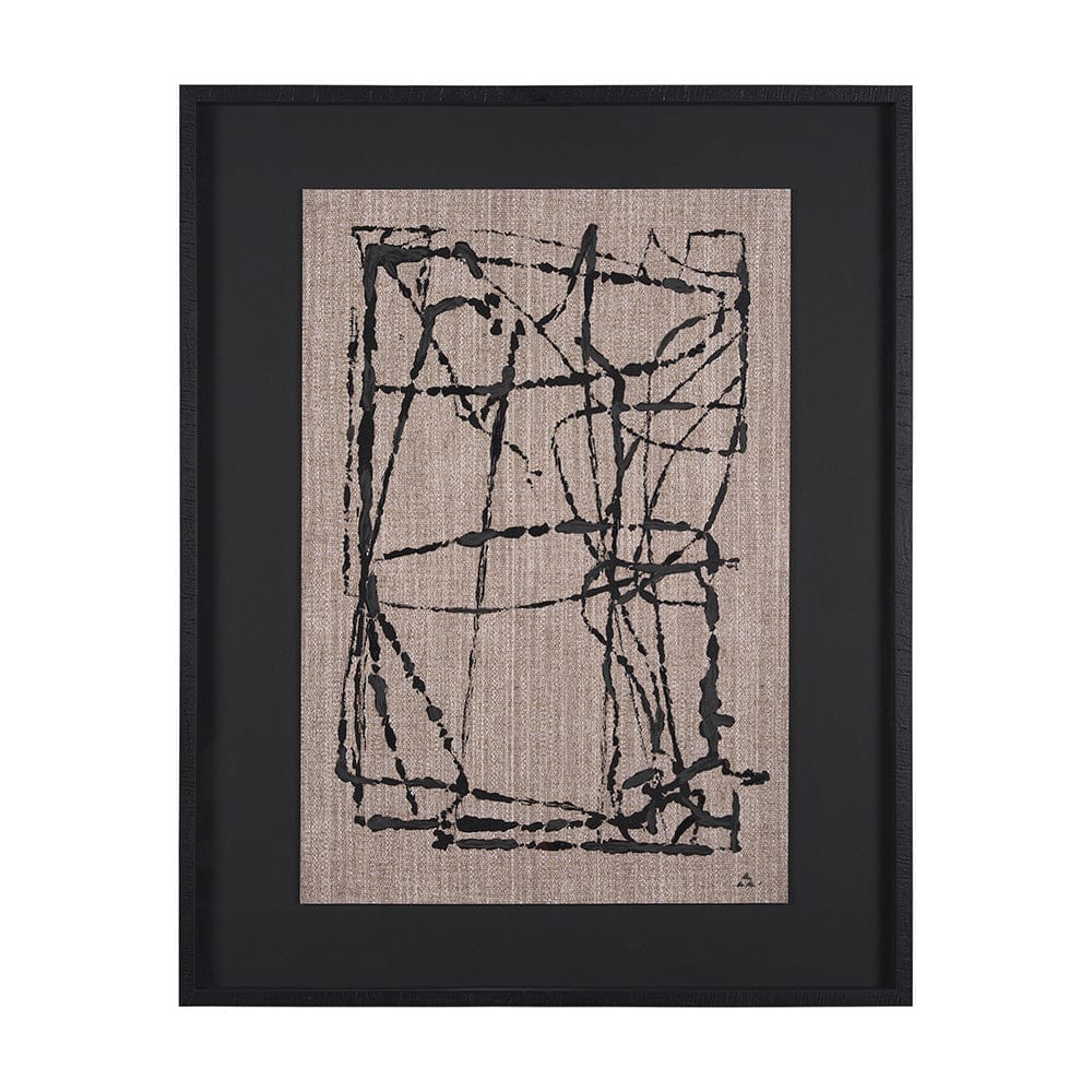 Mercana - Modern Work 1 by Mercana Studio a Hand Embellished Textured Framed Art Print Matted under Glass - 15390 view 1