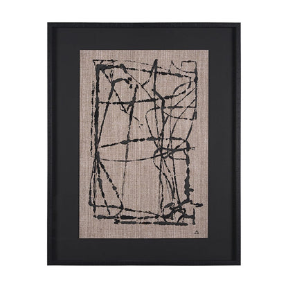 Mercana - Modern Work 1 by Mercana Studio a Hand Embellished Textured Framed Art Print Matted under Glass - 15390 view 1