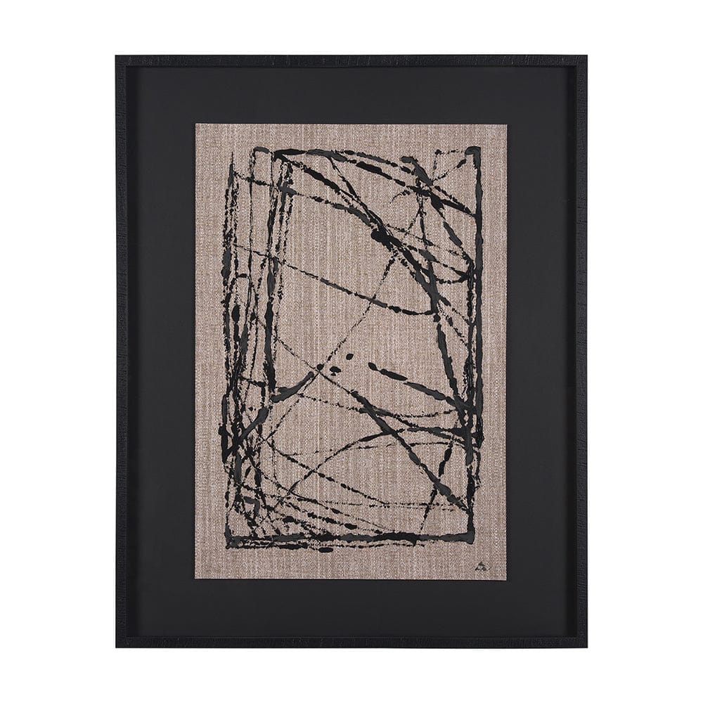 Mercana - Modern Work 2 by Mercana Studio a Hand Embellished Textured Framed Art Print Matted under Glass - 15391 view 1