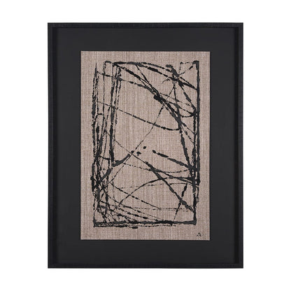 Mercana - Modern Work 2 by Mercana Studio a Hand Embellished Textured Framed Art Print Matted under Glass - 15391 view 1