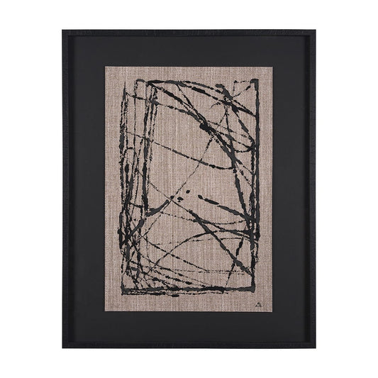 Mercana - Modern Work 2 by Mercana Studio a Hand Embellished Textured Framed Art Print Matted under Glass - 15391 view 1