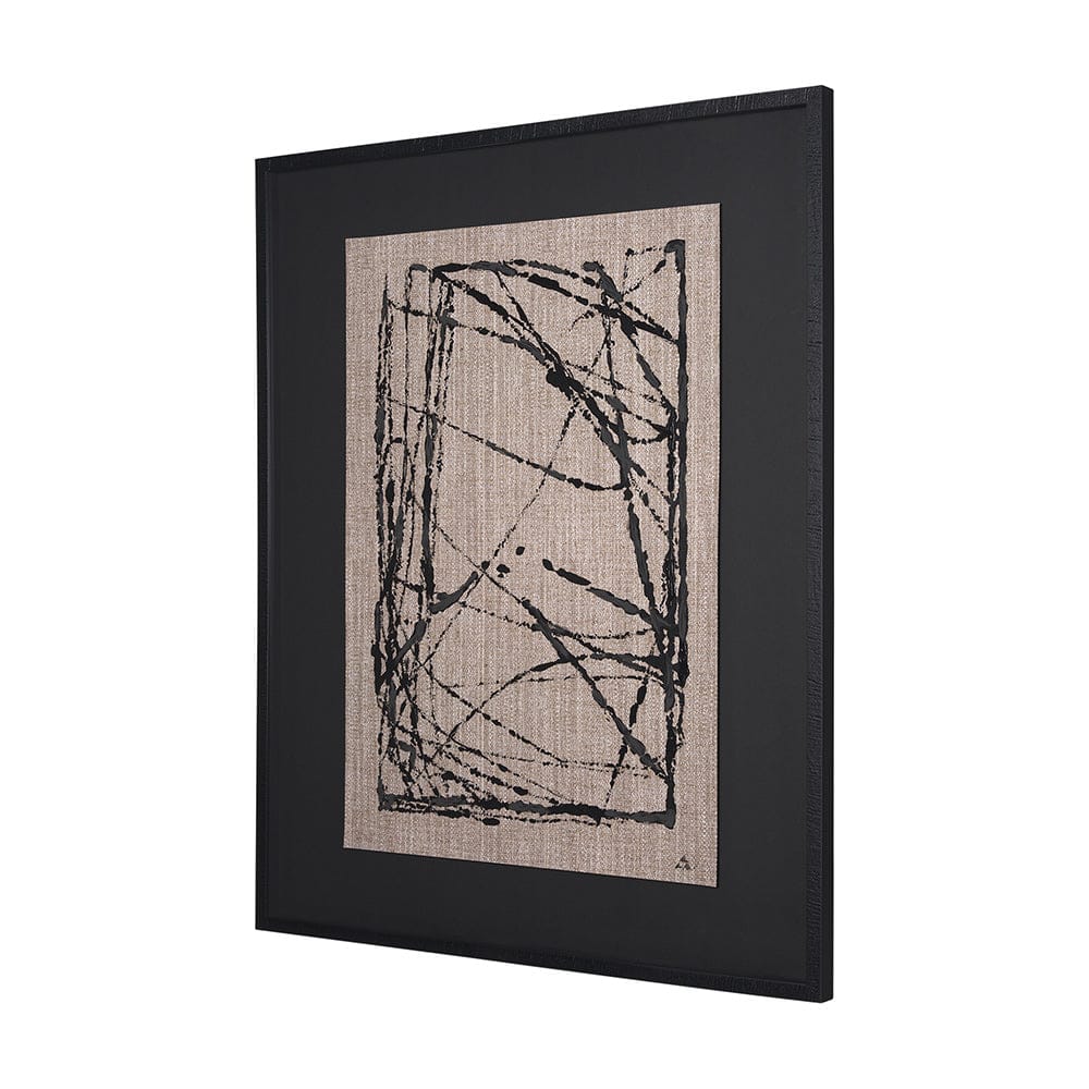 Mercana - Modern Work 2 by Mercana Studio a Hand Embellished Textured Framed Art Print Matted under Glass - 15391 view 2