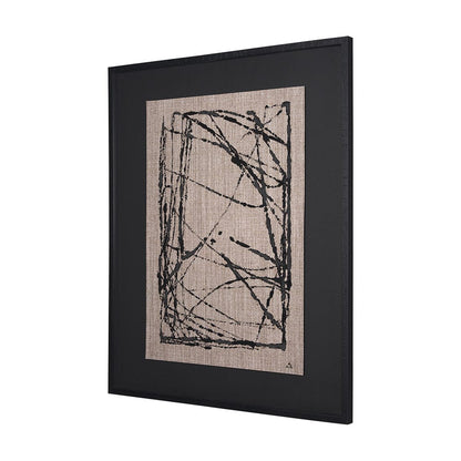 Mercana - Modern Work 2 by Mercana Studio a Hand Embellished Textured Framed Art Print Matted under Glass - 15391 view 2