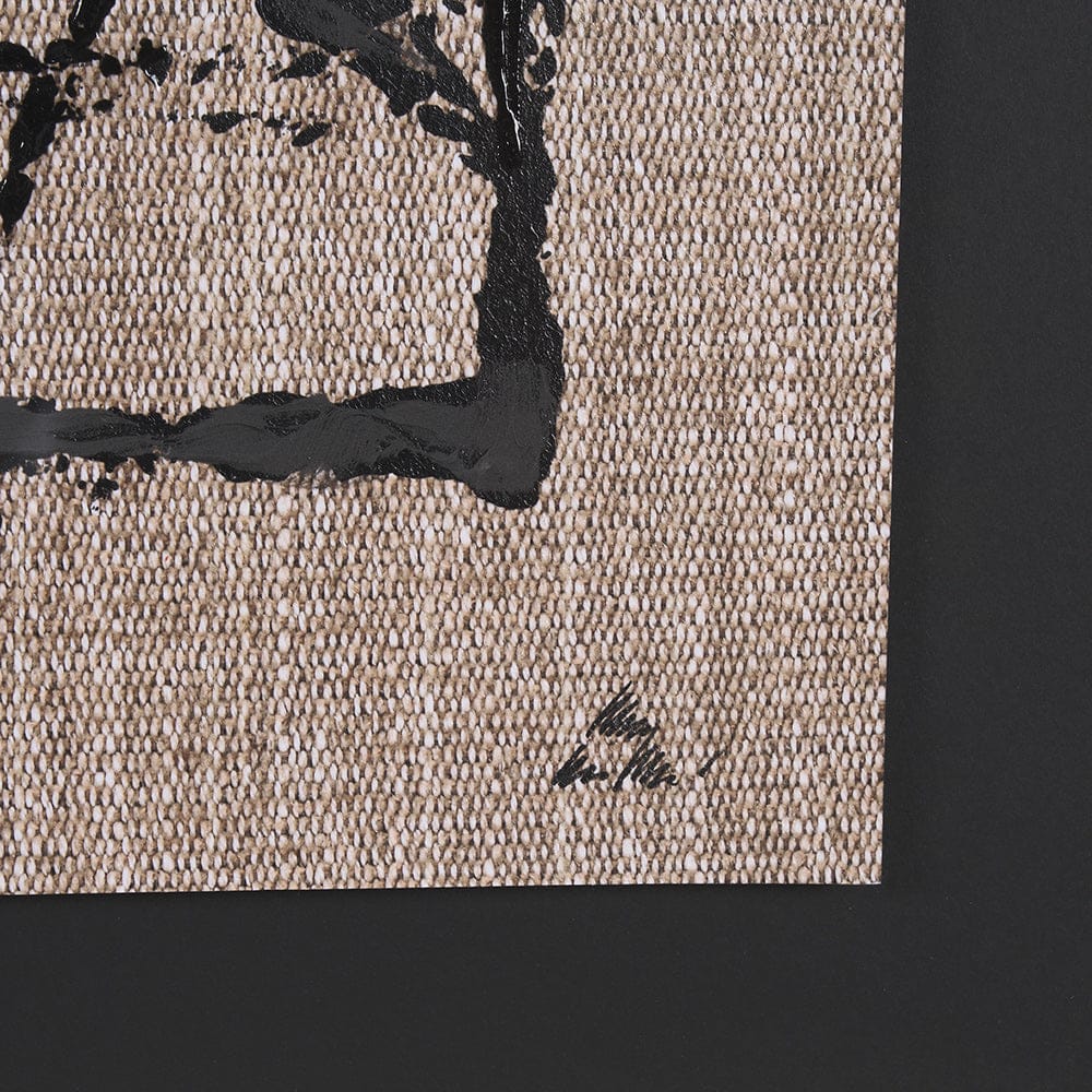 Mercana - Modern Work 2 by Mercana Studio a Hand Embellished Textured Framed Art Print Matted under Glass - 15391 view 6