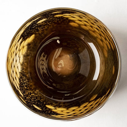 Mercana - Mojave Small Black and Gold Detail Glass Vase - 69036 view 5