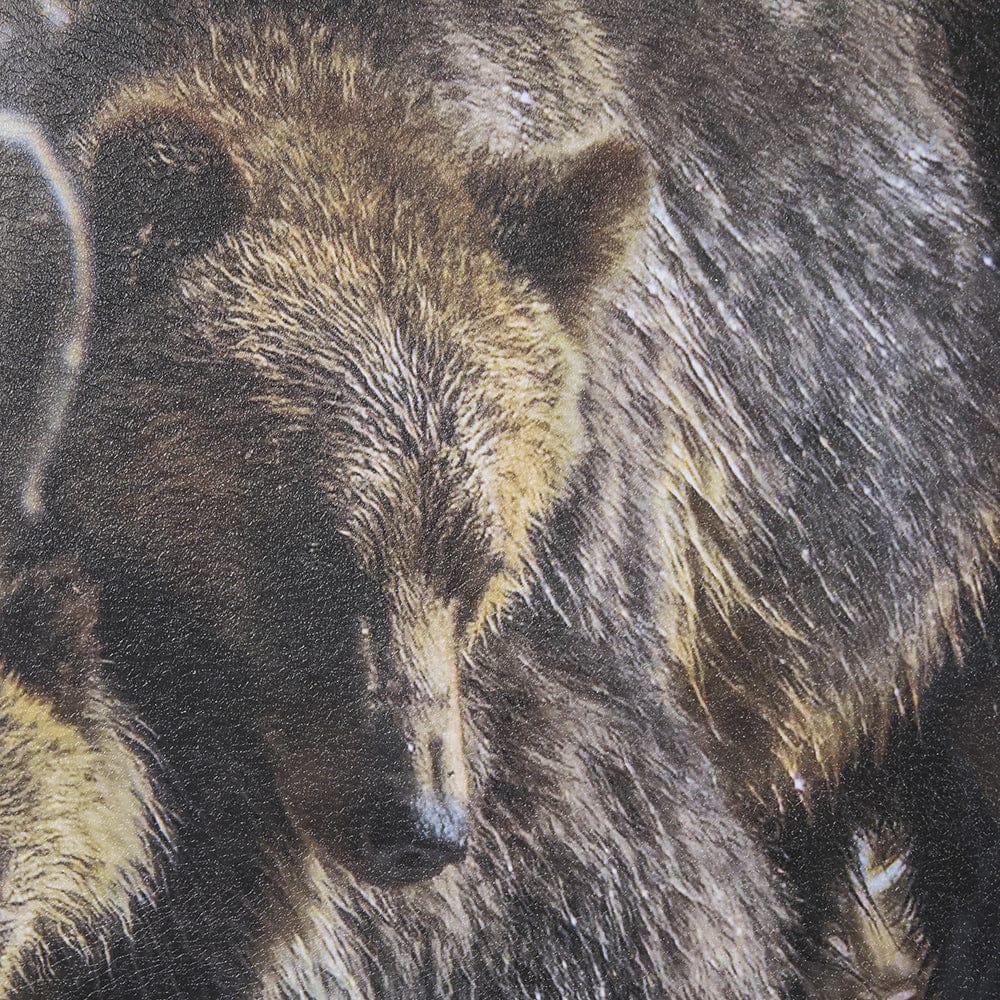 Mercana - Mom and Cub by Chad Mackay a Hand Embellished Textured Framed Art Print Matted under Glass - 14372 view 6