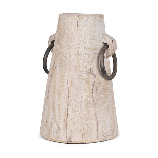 Mercana - Monique Large Light Brown w/ Handles Wood Pot - 70514 view 1