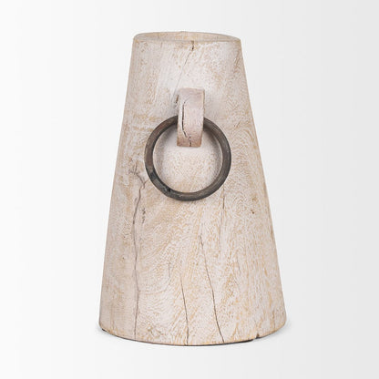 Mercana - Monique Large Light Brown w/ Handles Wood Pot - 70514 view 3