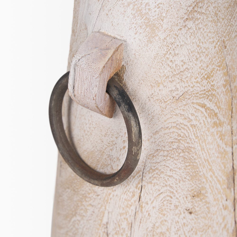 Mercana - Monique Large Light Brown w/ Handles Wood Pot - 70514 view 6