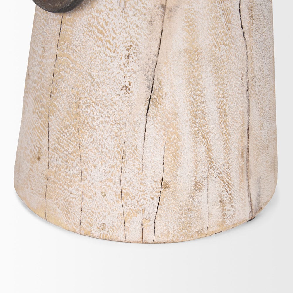 Mercana - Monique Large Light Brown w/ Handles Wood Pot - 70514 view 7